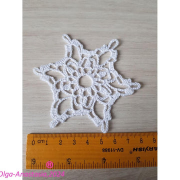 Christmas crochet snowflake 85
