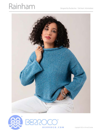 Rainham Jumper in Berroco Emberstone - Downloadable PDF