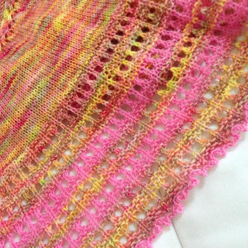 Peek-A-Boo Bay Shawl