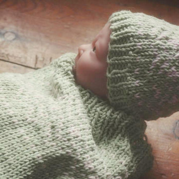 Isle of Mull newborn beanie and cocoon