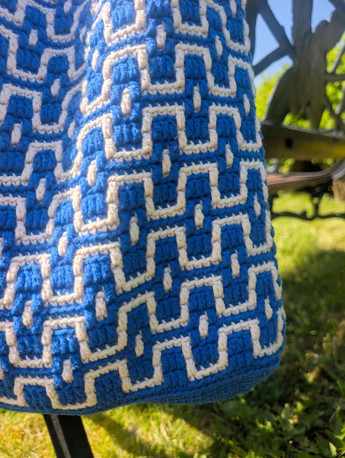 Azure Maze Bag
