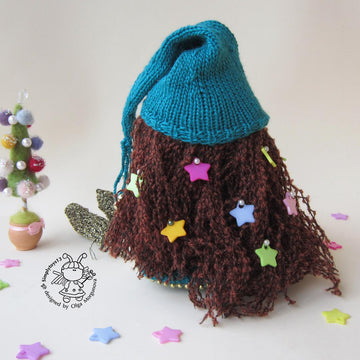Doll with Christmas Tree dress