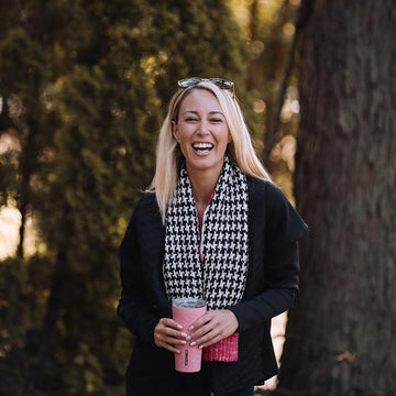Houndstooth Color POP Scarf