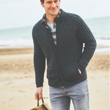 Men`s Cardigan in Stylecraft Highland Heathers DK - 9866 - Leaflet
