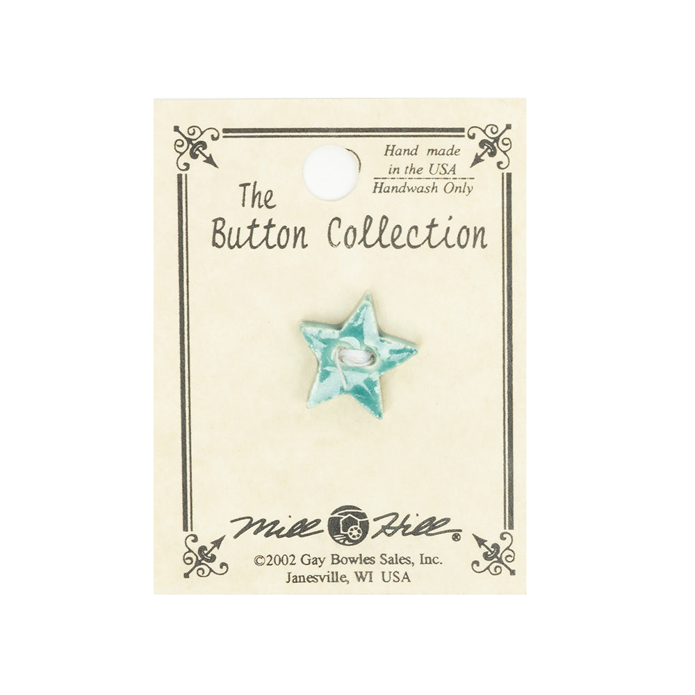 Mill Hill Button 86248 - Very Small Star - Country Green