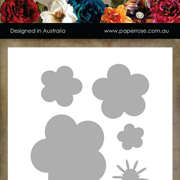 Paper Rose Dies - Flower Set 6