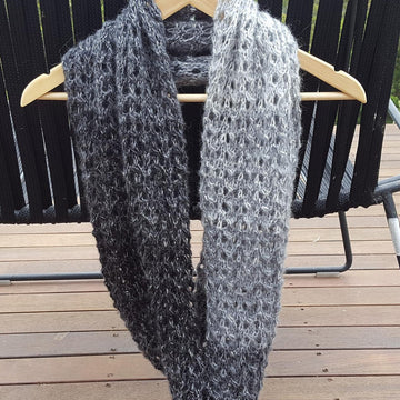 Sylvia - lace stitch beanie and cowl