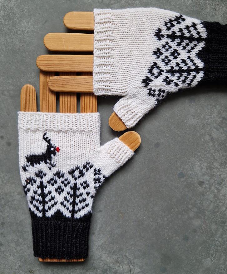 Unhitched Fingerless Mitts