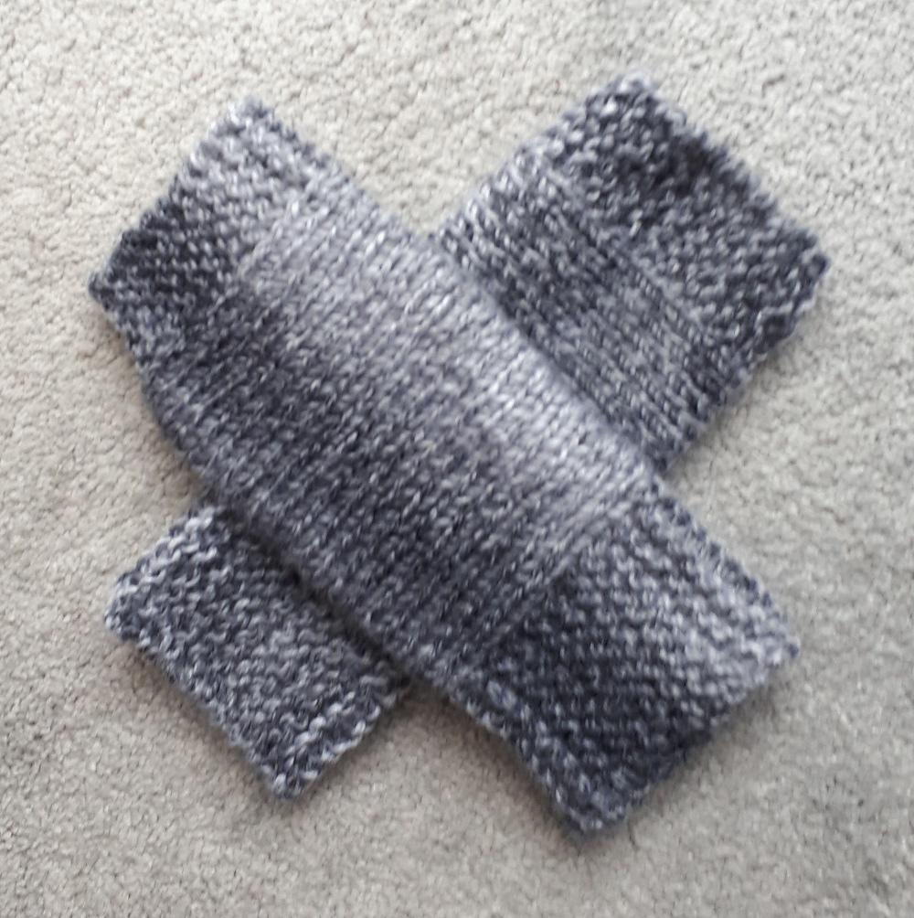 Charcoal Marble Wrist Warmers