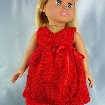 All Occasion Wrap Dress and Shrug, Knitting Patterns fit American Girl and other 18-Inch Dolls
