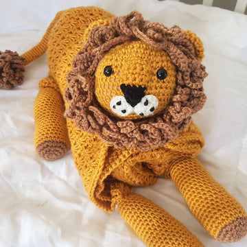 3in1 Safari Lion Baby Blanket