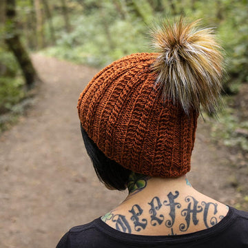 Subtle Pumpkin Beanie