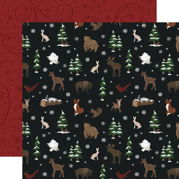 Echo Park Paper Warm & Cozy Double-Sided Cardstock 12"X12" 25/Pkg - Winter Friends