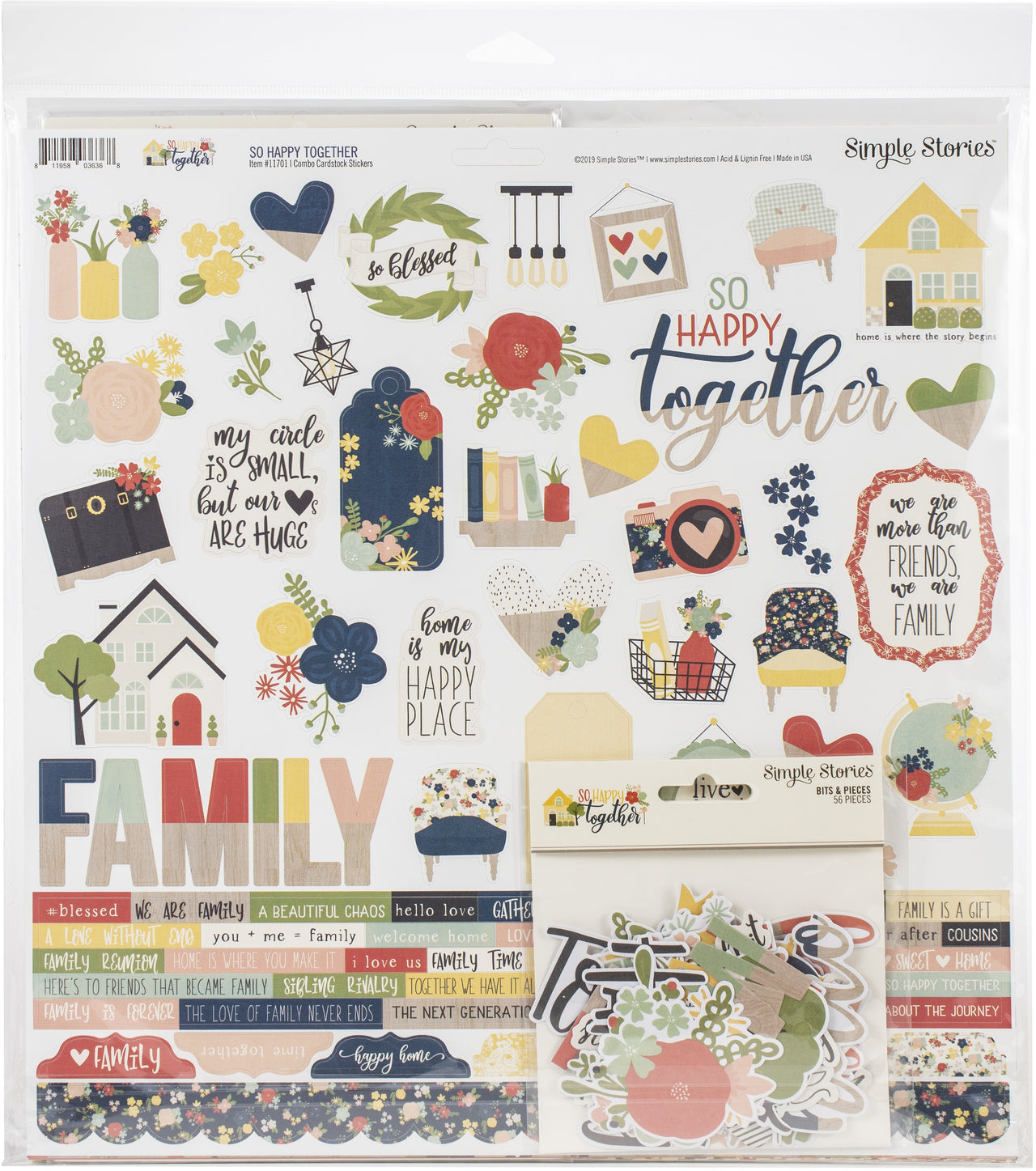 Simple Stories Collector's Essential Kit 12"X12" - So Happy Together