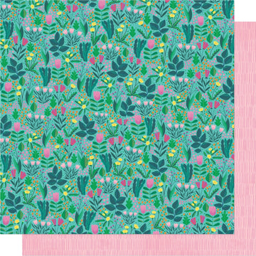 American Crafts Shimelle Never Grow Up Double-Sided Cardstock 12"X12" 25/Pkg - Flower Meadow