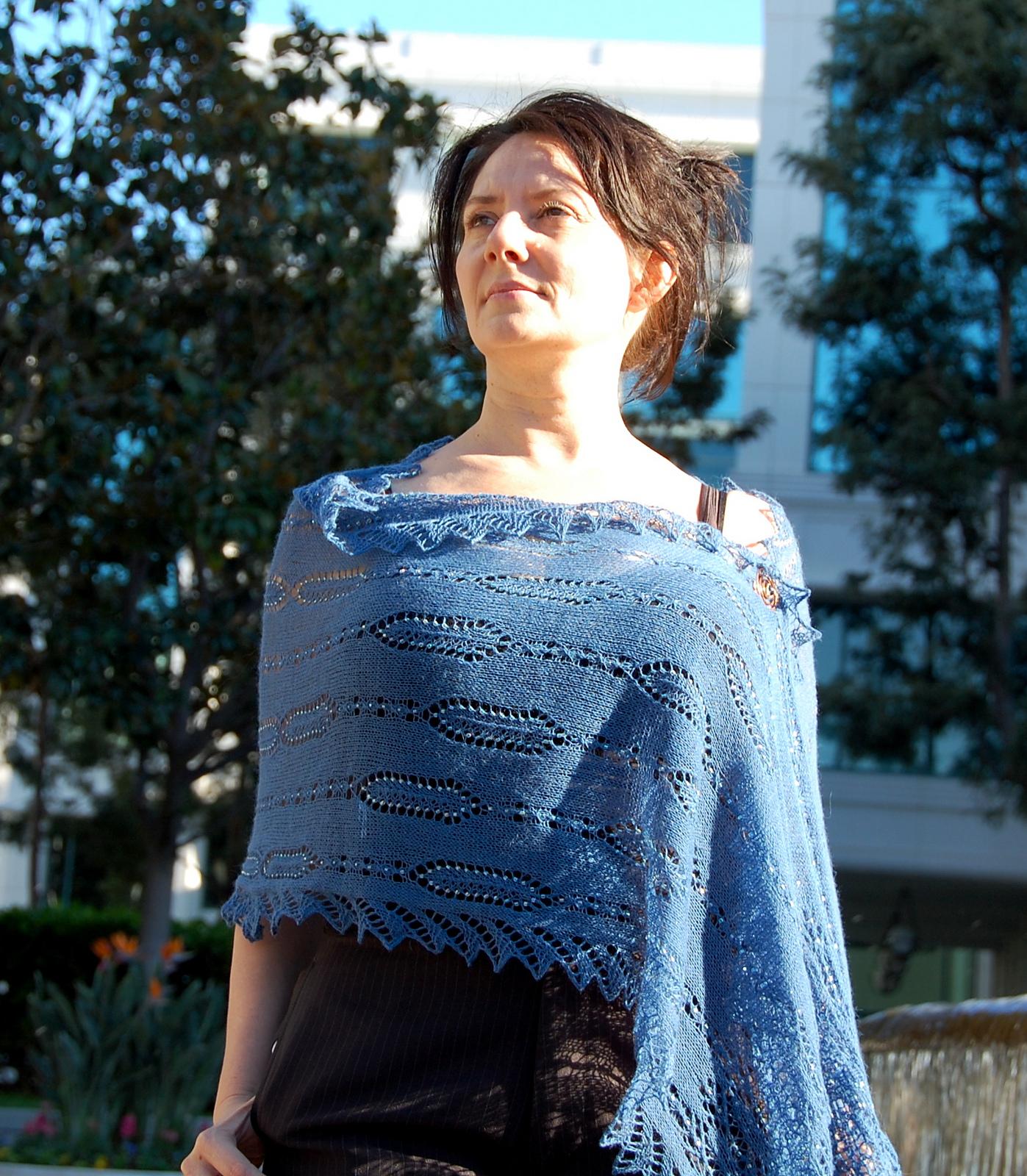 The Witches of Lake Enara rectangular shawl