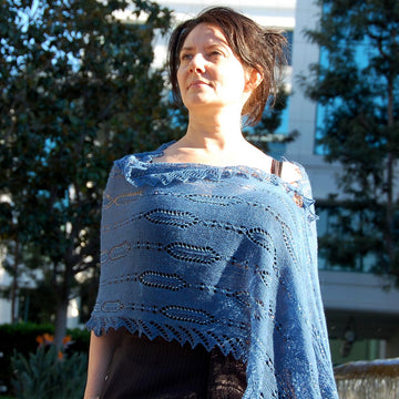The Witches of Lake Enara rectangular shawl