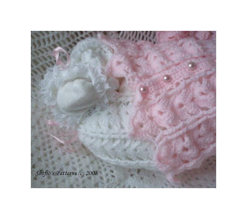 Crochet Pattern baby hooded jacket & trousers UK & USA Terms #83