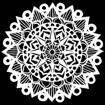 The Crafter's Workshop Crafter's Workshop Template 12"X12" - Striped Mandala