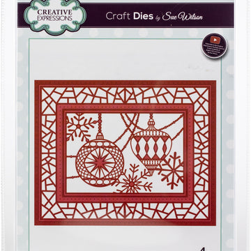 Creative Expressions Festive Craft Dies By Sue Wilson - Mosaic Bauble Background