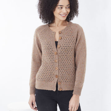 Cardigan and Sweater in King Cole Big Value Tweed DK - 5708 - Downloadable PDF