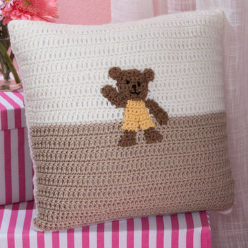 Goldilocks and the Three Bears Pillow in Red Heart Super Saver Economy Solids - LW4628 - Downloadable PDF