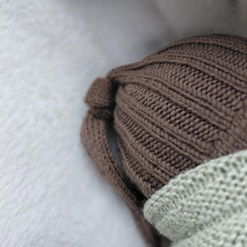 Little knot bunny hat ribbed