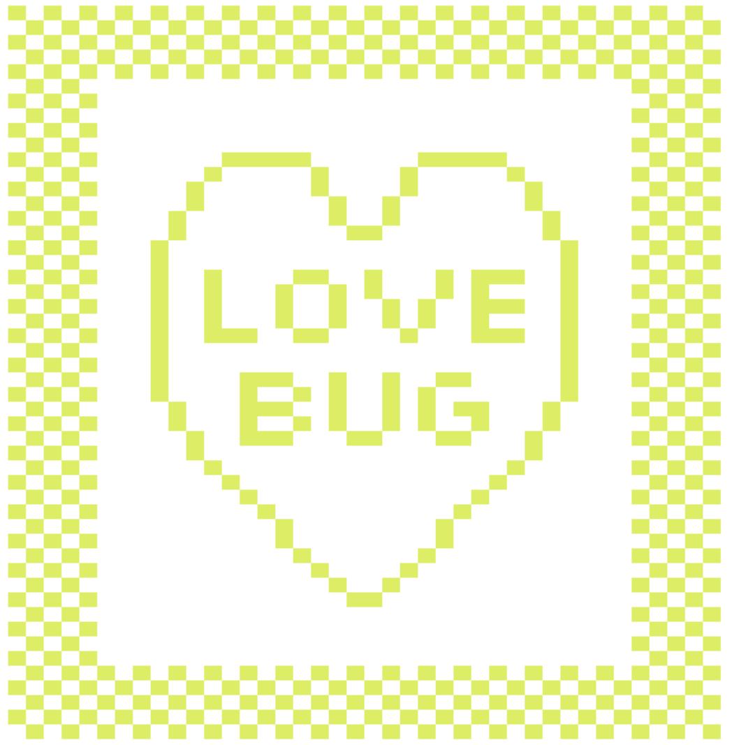 'Love Bug' Heart Dishcloth