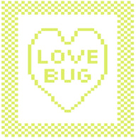 'Love Bug' Heart Dishcloth