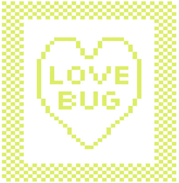 'Love Bug' Heart Dishcloth