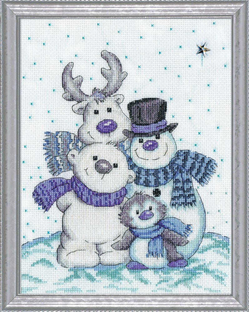 Design Works Snow Pals Cross Stitch Kit
