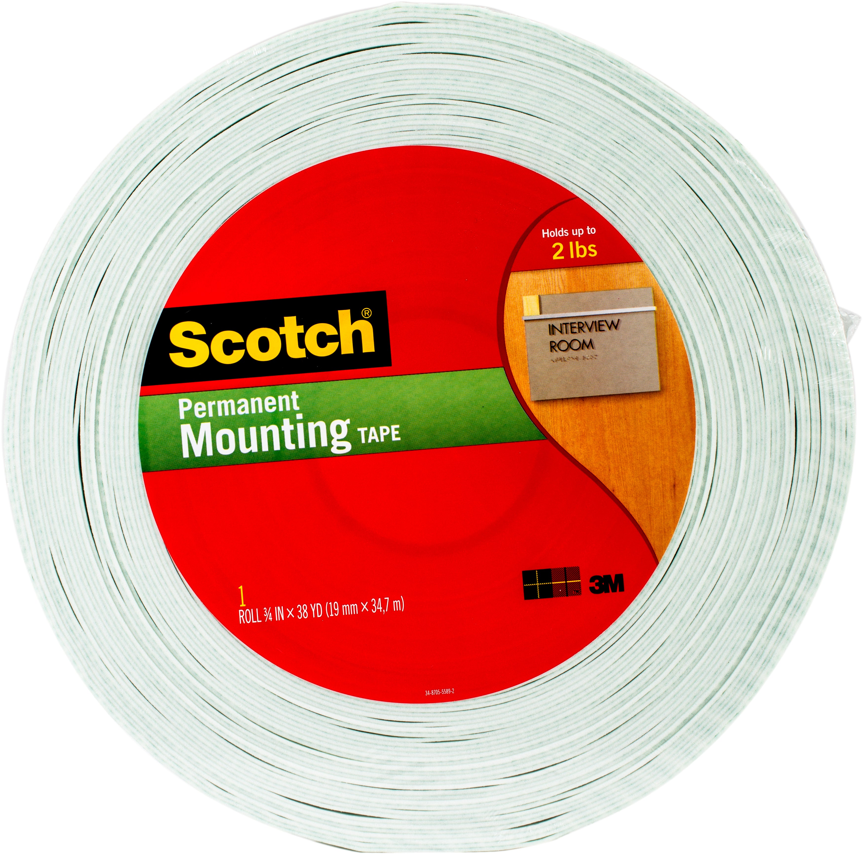 Scotch(R) Double-Sided Foam Mounting Tape - .75"X38yd