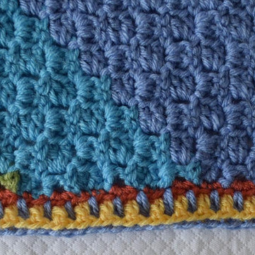 Diagonal Rainbows Baby Blanket