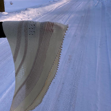 Snow night shawl