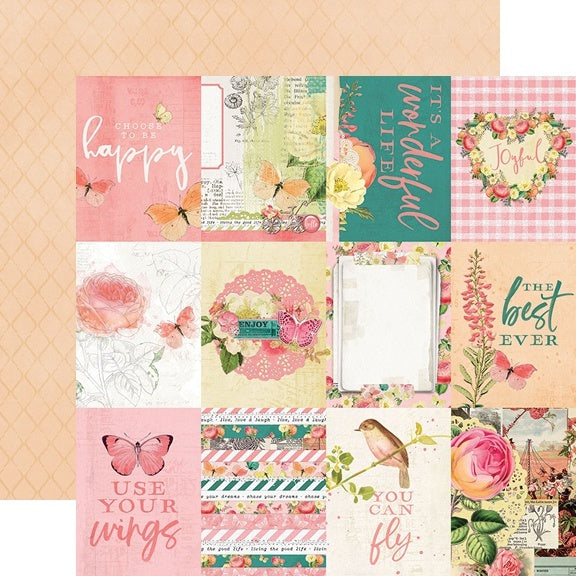 Simple Stories Simple Vintage Garden District Double-Sided Cardstock 12" 25/Pkg - 3"X4" Elements