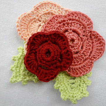 Crochet Autumn Brooch