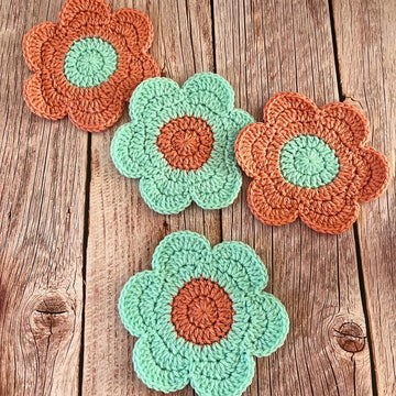 Flower Power Coasters - 6 Petals