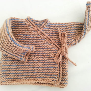 Striped Baby Wrap Cardigan