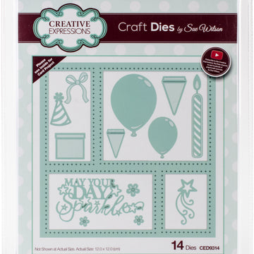 Creative Expressions Craft Dies By Sue Wilson - Shadow Box-Celebrations