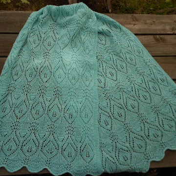 Fairy Leaves on the Waves Shawl
