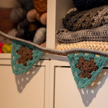 Triangle Granny Square Garland