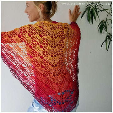Crochet Pattern Triangle Shawl BioTronik #3 | Textured Crochet Shawl | Modern Geometric Wrap PDF
