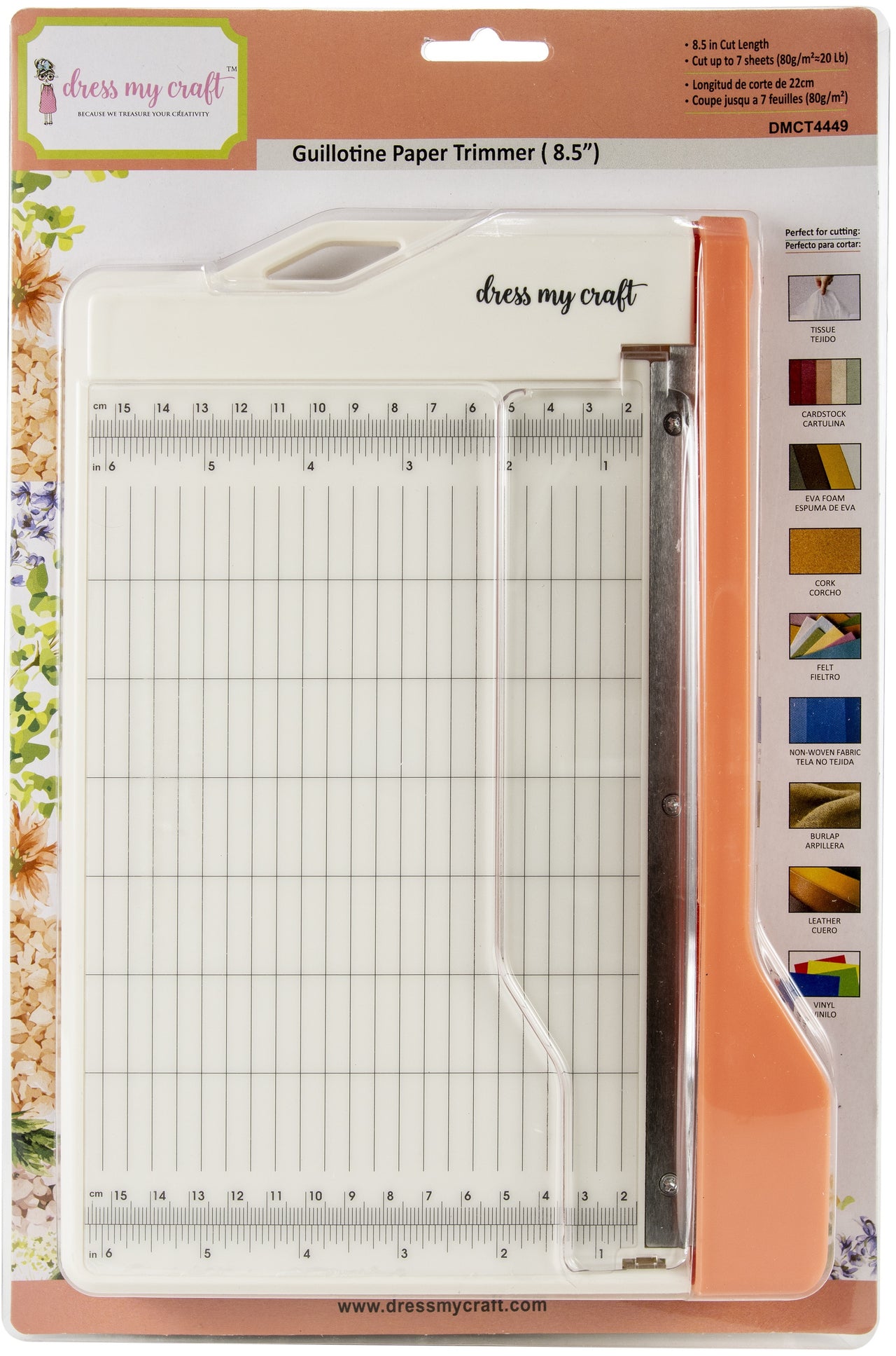 Dress My Craft Guillotine Paper Trimmer 6"X8.5" - 570958