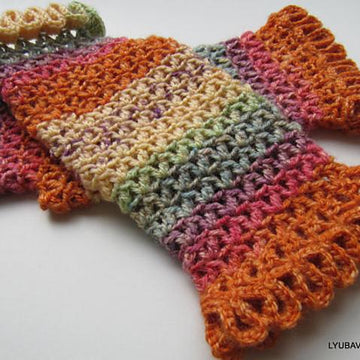Fingerless Gloves "Happy Autumn Colours"
