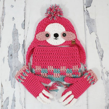 Sloth Hat & Mitten Set