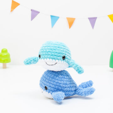 Whale crochet pattern, no sew plushie