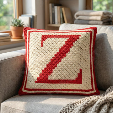 Letter-Z Pillow Cover C2C CROCHET PATTERN