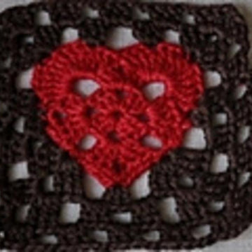 Granny Heart Cushion
