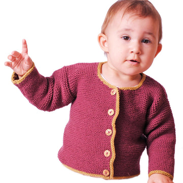 Strickanleitung Babyjacke Frederick & Elena in den Größen 62 bis 92, Anfängerfreundlich