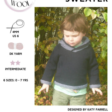 Connor - a seamless top down hooded sweater